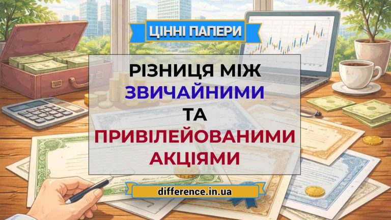 Різниця між звичайними та привілейованими акціями