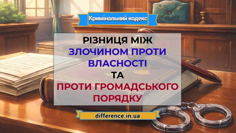 Різниця між злочином проти власності та проти громадського порядку
