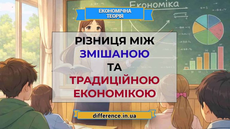 Різниця між змішаною та традиційною економікою