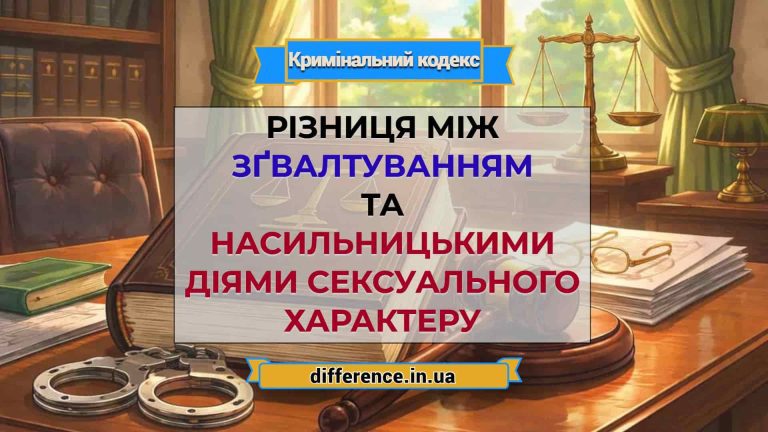 Різниця між зґвалтуванням та насильницькими діями сексуального характеру