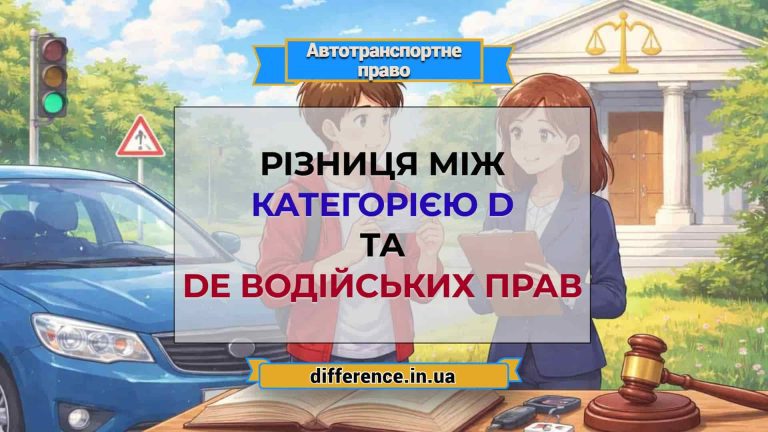 Різниця між категорією D та DE водійських прав
