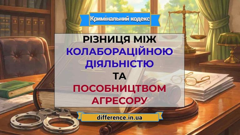 Різниця між колабораційною діяльністю та пособництвом агресору