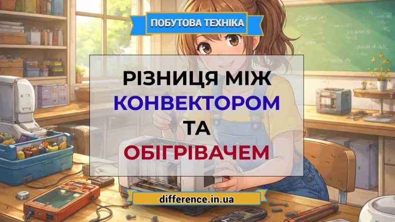 Різниця між конвектором та обігрівачем