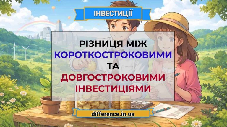 Різниця між короткостроковими та довгостроковими інвестиціями
