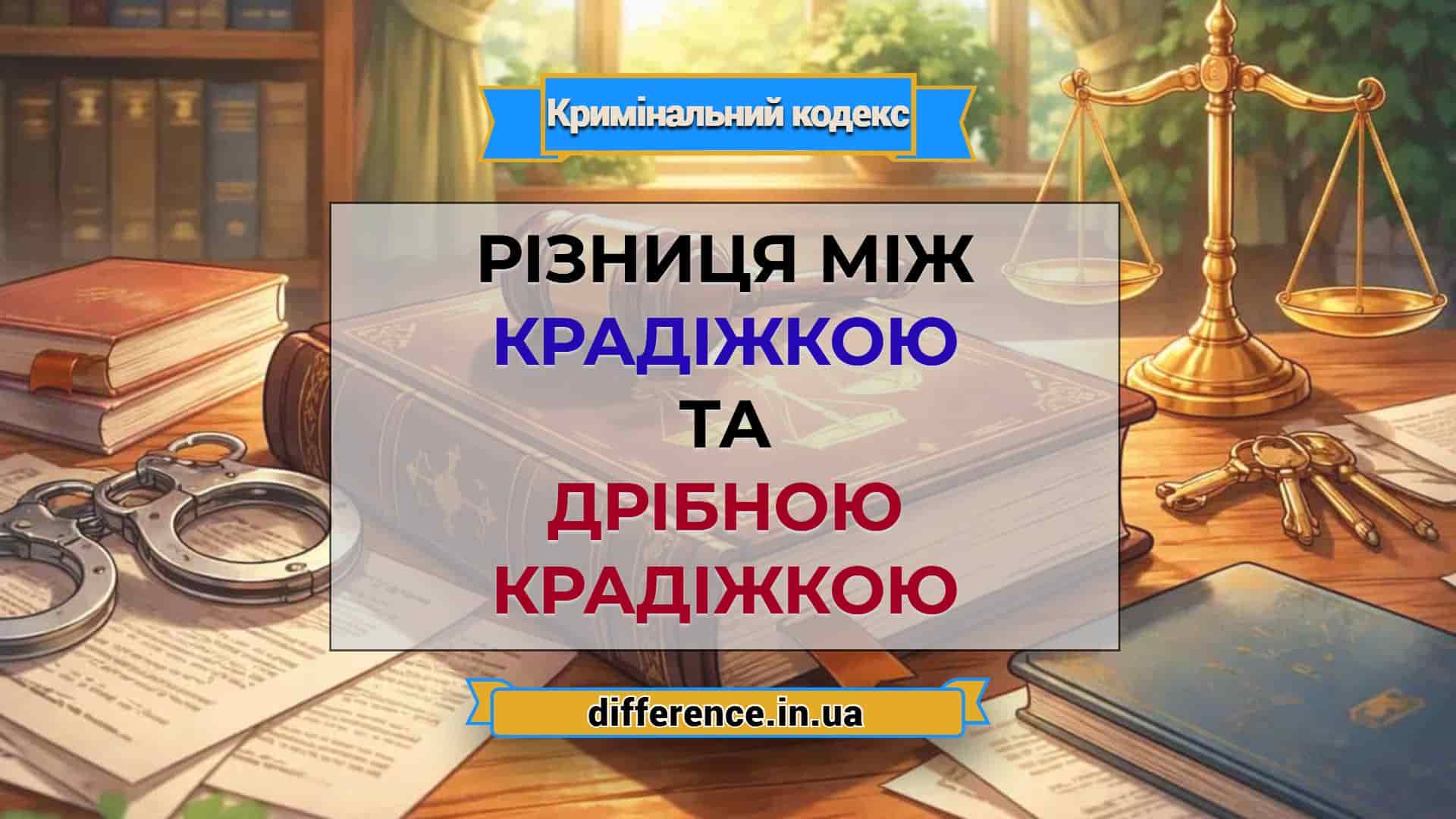 Різниця між крадіжкою та дрібною крадіжкою