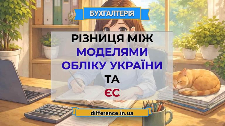 Різниця між моделями обліку України та ЄС