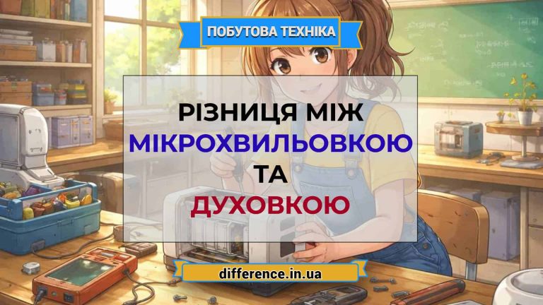 Різниця між мікрохвильовкою та духовкою