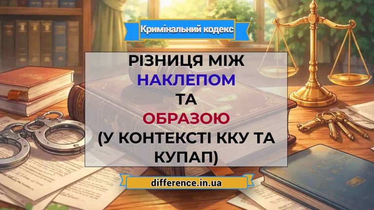 Різниця між наклепом та образою (у контексті ККУ та КУпАП)