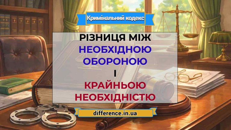Різниця між необхідною обороною і крайньою необхідністю