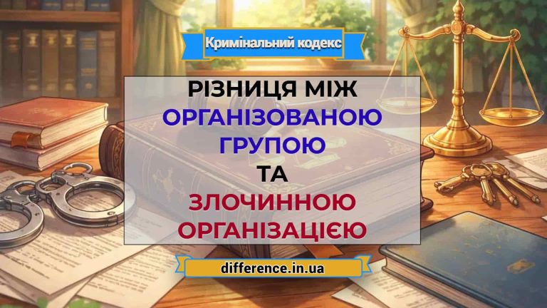 Різниця між організованою групою та злочинною організацією