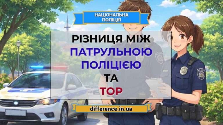 Різниця між патрульною поліцією та ТОР