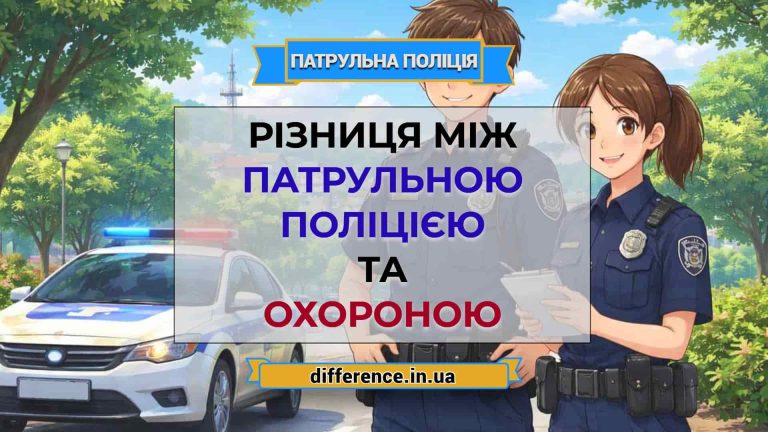 Різниця між патрульною поліцією та охороною