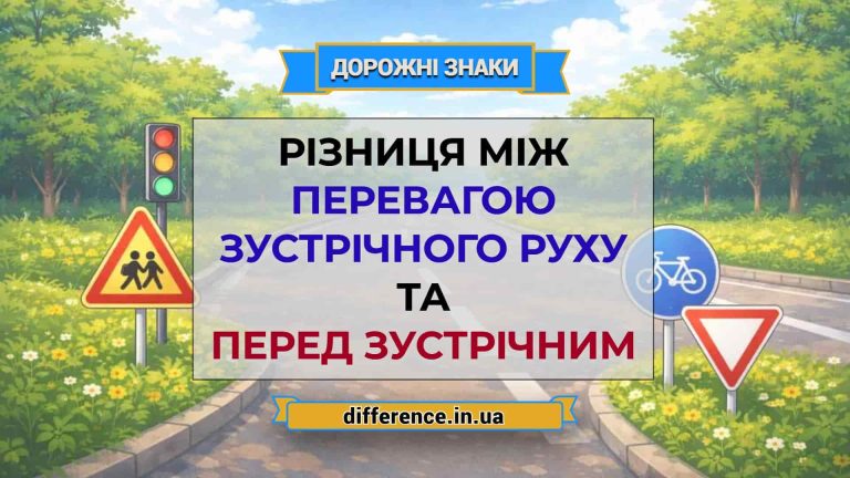 Різниця між перевагою зустрічного руху та перед зустрічним
