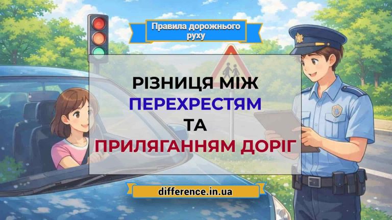 Різниця між перехрестям та приляганням доріг