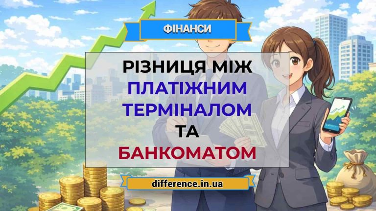Різниця між платіжним терміналом і банкоматом