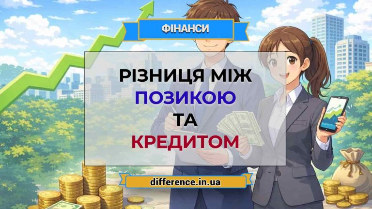 Різниця між позикою та кредитом