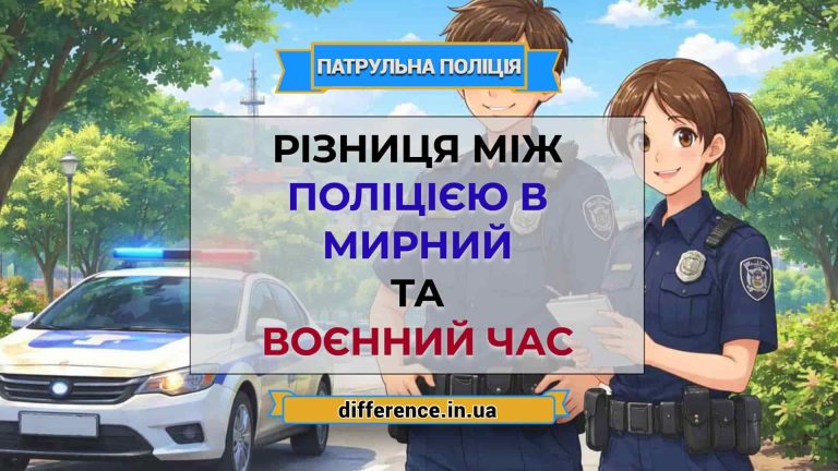 Різниця між поліцією в мирний та воєнний час