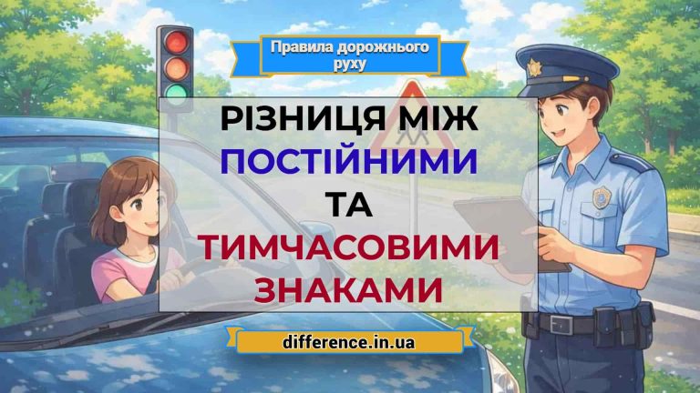 Різниця між постійними та тимчасовими знаками