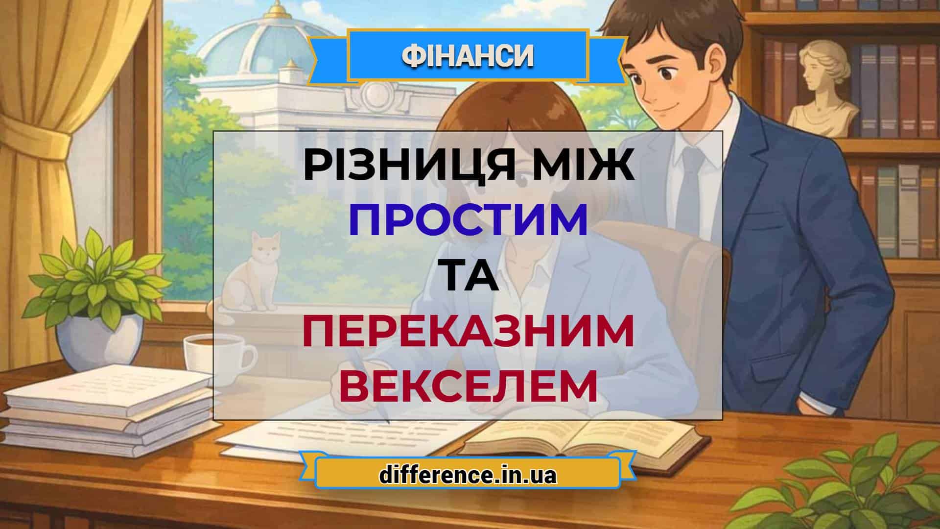 Різниця між простим та переказним векселем