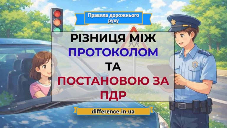 Різниця між протоколом та постановою за ПДР