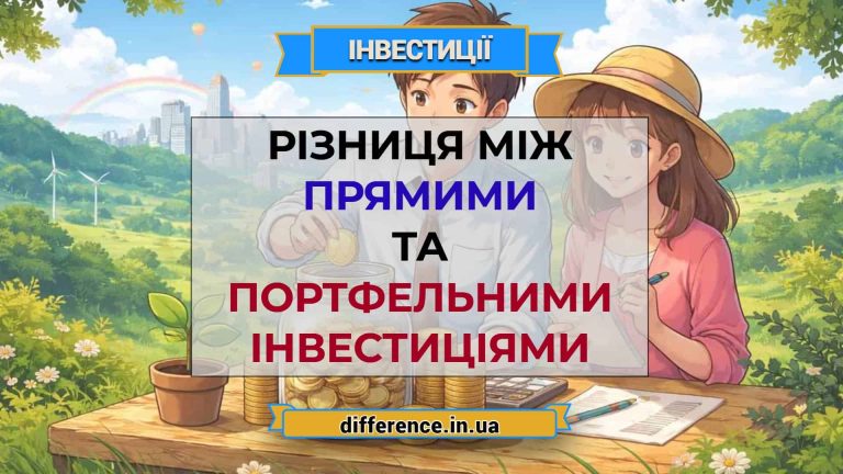 Різниця між прямими та портфельними інвестиціями