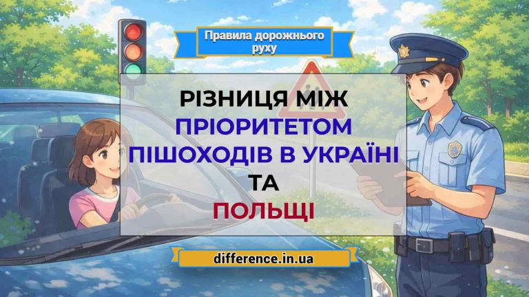 Різниця між пріоритетом пішоходів в Україні та Польщі