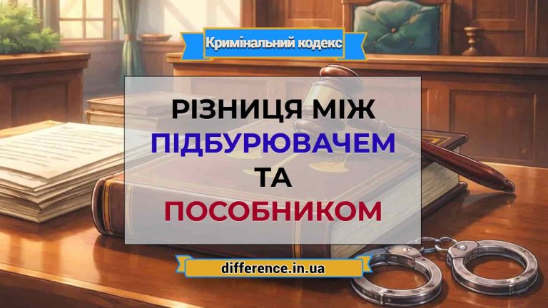 Різниця між підбурювачем та пособником