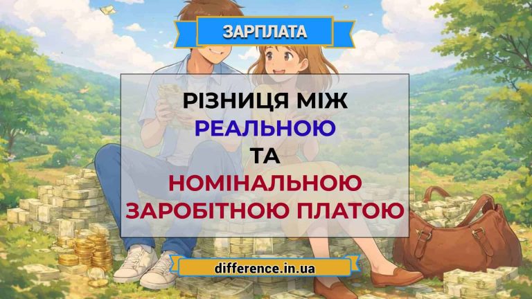 Різниця між реальною та номінальною заробітною платою
