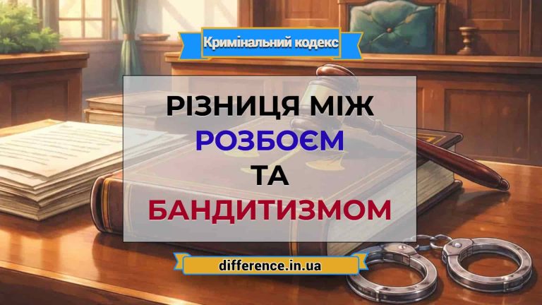 Різниця між розбоєм та бандитизмом