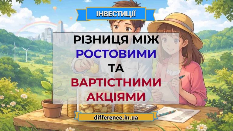 Різниця між ростовими та вартістними акціями