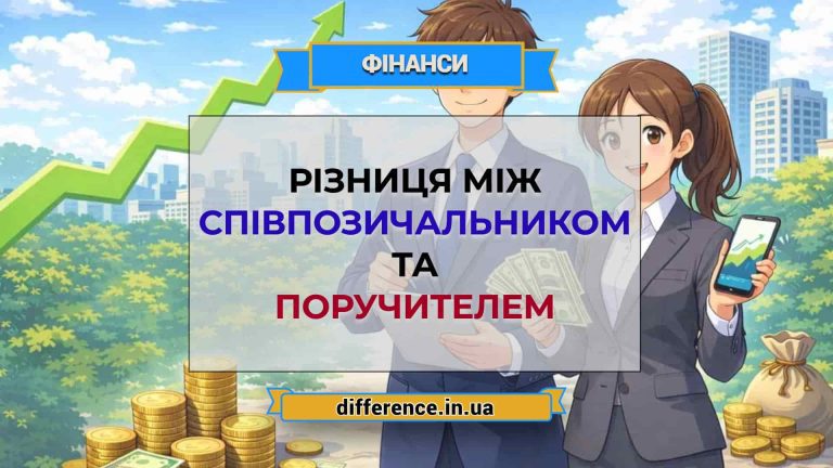 Різниця між співпозичальником і поручителем