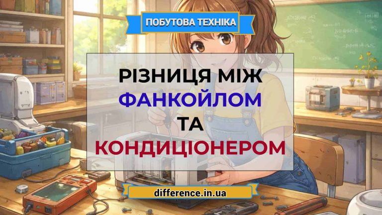 Різниця між фанкойлом та кондиціонером