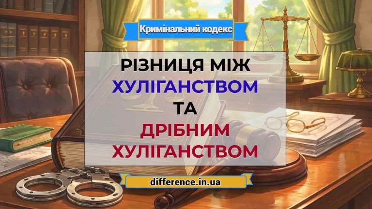 Різниця між хуліганством та дрібним хуліганством
