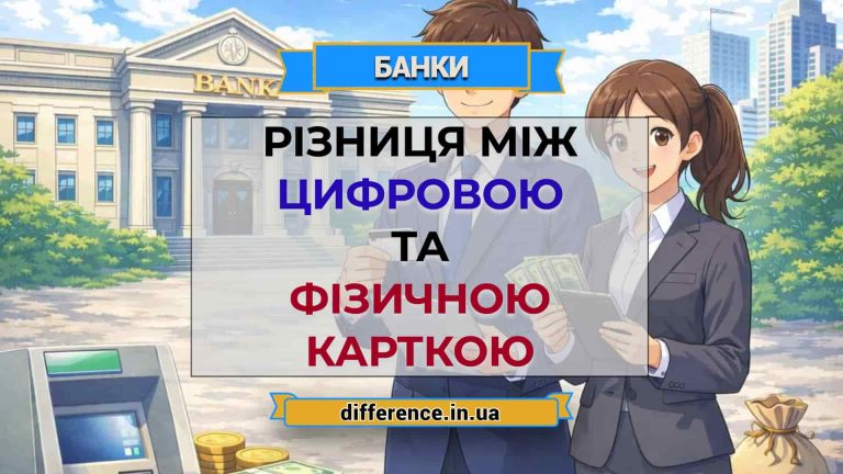 Різниця між цифровою та фізичною карткою