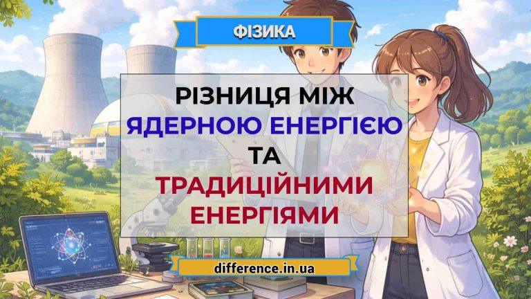 Різниця між ядерною енергією та традиційними енергіями