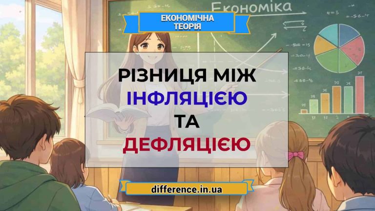 Різниця між інфляцією і дефляцією