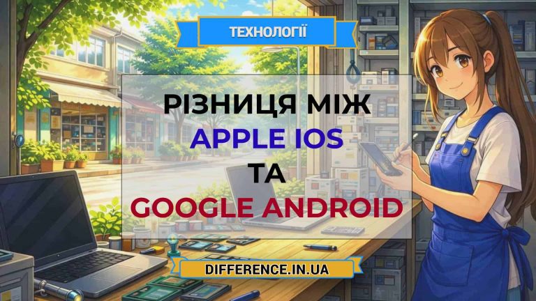 Різниця між Apple iOS та Google Android