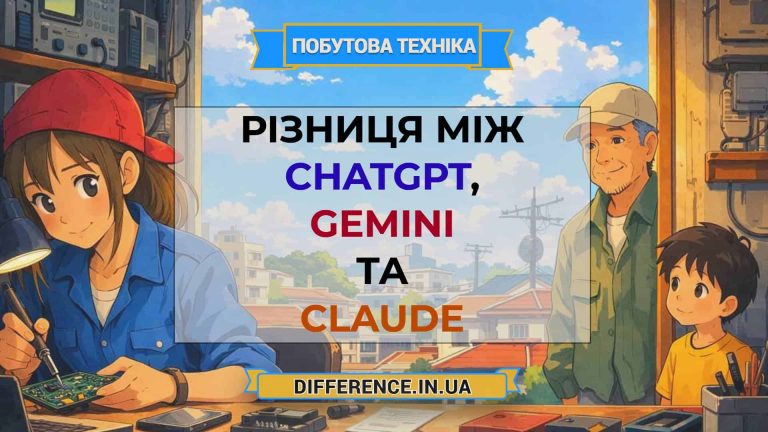 Різниця між ChatGPT, Gemini та Claude