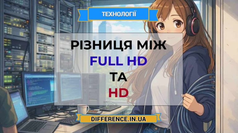 Різниця між Full HD та HD