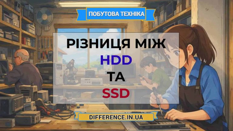 Різниця між HDD та SSD
