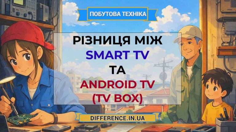 Різниця між Smart TV та Android TV (TV Box)