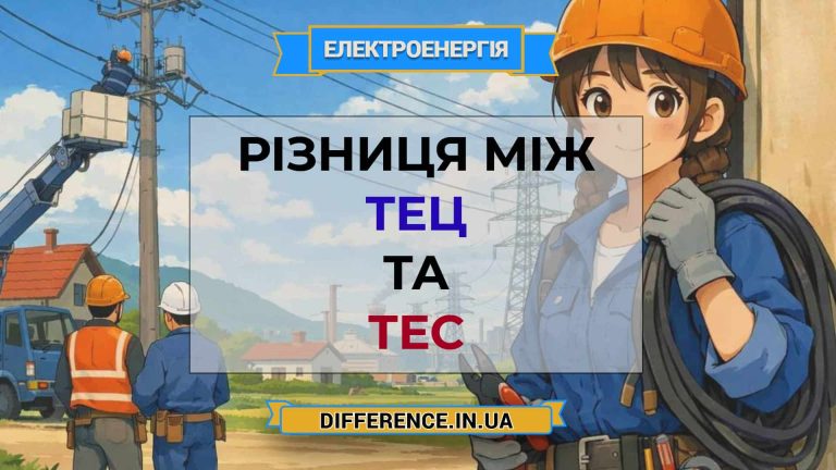 Різниця між ТЕЦ та ТЕС