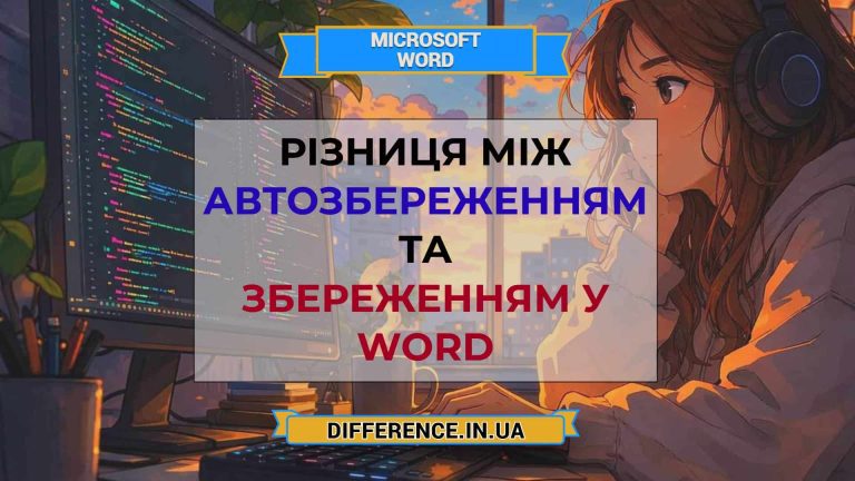 Різниця між автозбереженням та збереженням у Word