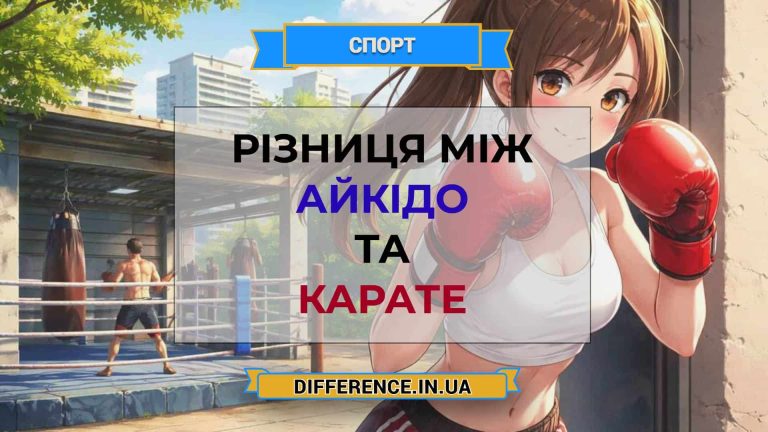Різниця між айкідо та карате