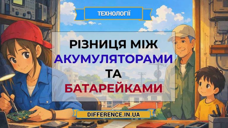 Різниця між акумуляторами та батарейками