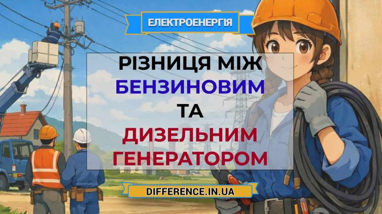 Різниця між бензиновим та дизельним генератором