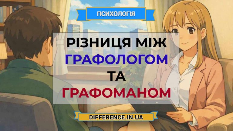 Різниця між графологом та графоманом
