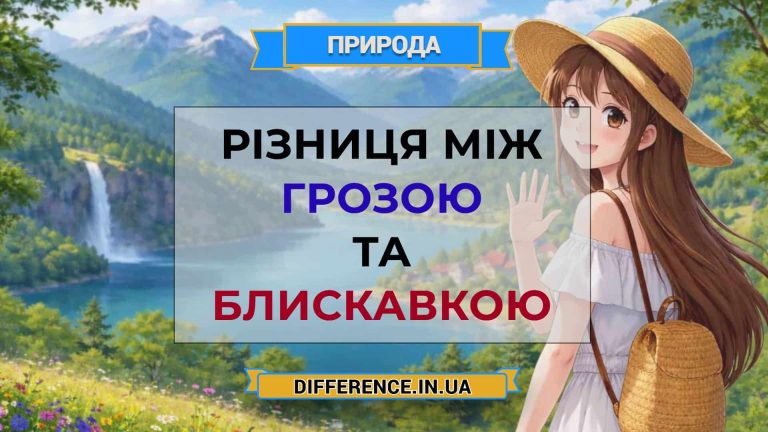 Різниця між грозою та блискавкою