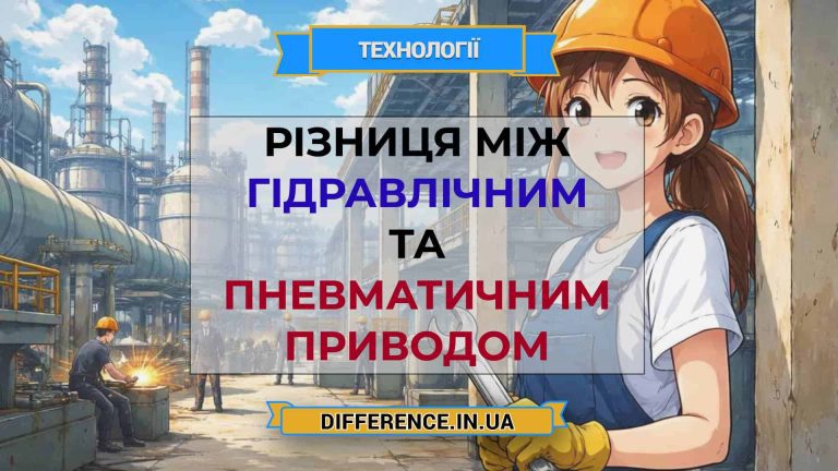 Різниця між гідравлічним та пневматичним приводом