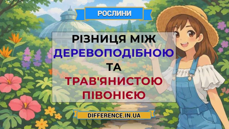 Різниця між деревоподібною та трав'янистою півонією